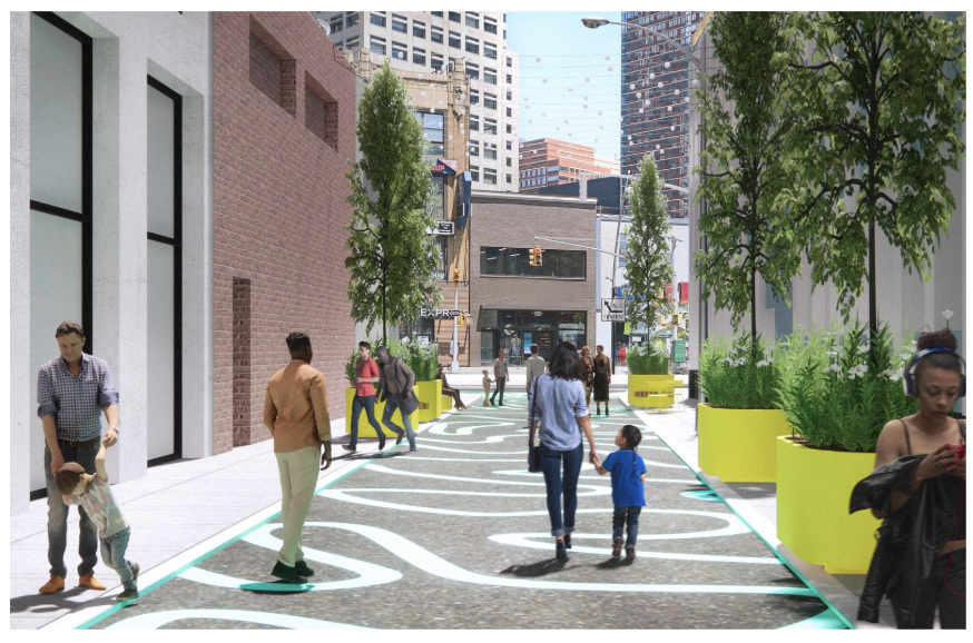 Graphic posing the question 'Who Shapes Downtown Brooklyn?'